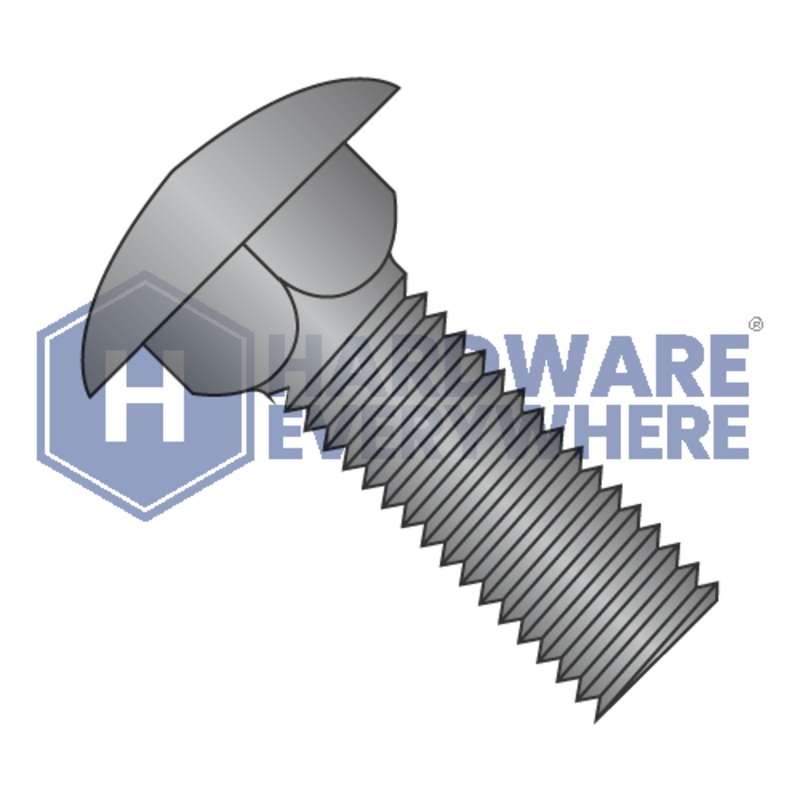 1/2-13 x 2 CARRIAGE BOLTS / Steel / Black Oxide