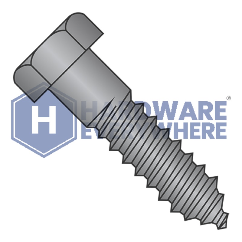 1/2 x 3 LAG SCREWS / Hex Head / Steel / Black Oxide