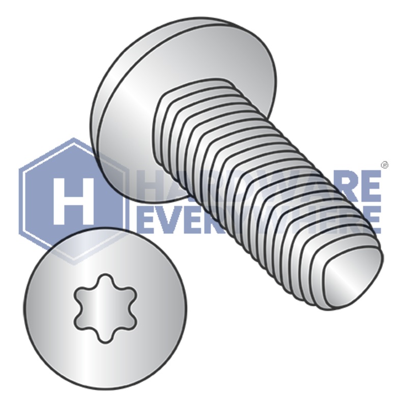 1/4-20 X 3/4 Thread Forming Screws / Torx / Pan Head / 410 Stainless / Plain / Taptite Alternate