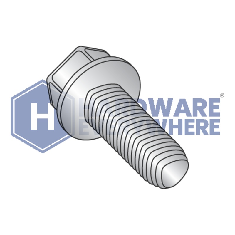 10-32 X 5/8 Thread Forming Screws / Unslotted / Hex Washer Head / 18-8 Stainless / Plain / Taptite Alternate