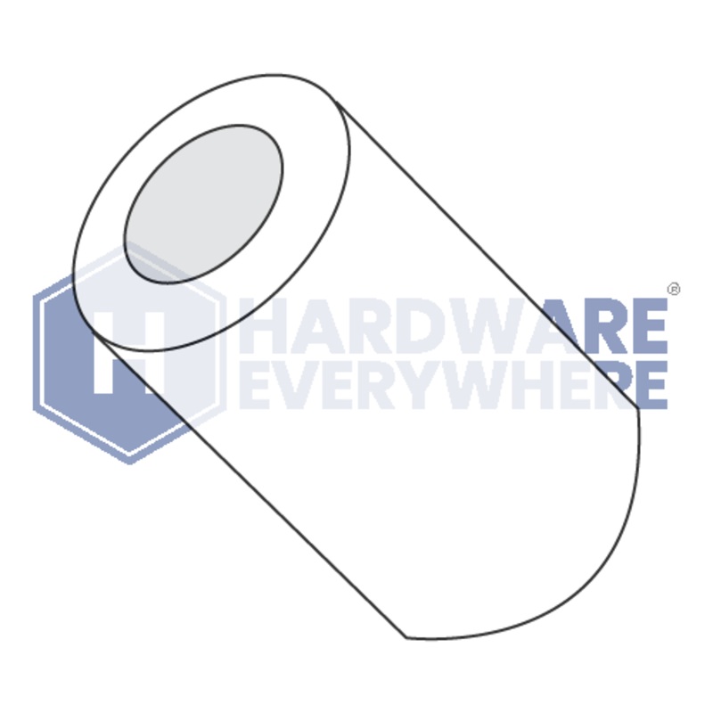 10 x 1 ROUND SPACERS / Nylon / Natural White FUL163378748545