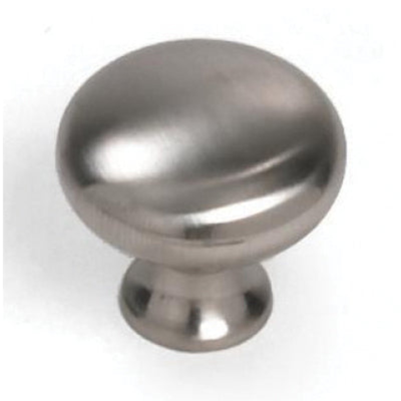 Laurey Kensington Series 53928 Knob, 1-3/8 in Dia, 28 mm L, Zamak, Brushed Satin Nickel