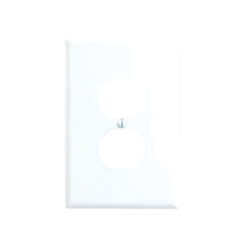 Leviton 88103 Receptacle Wallplate, 1 -Gang, Rectangular, Thermoset, White