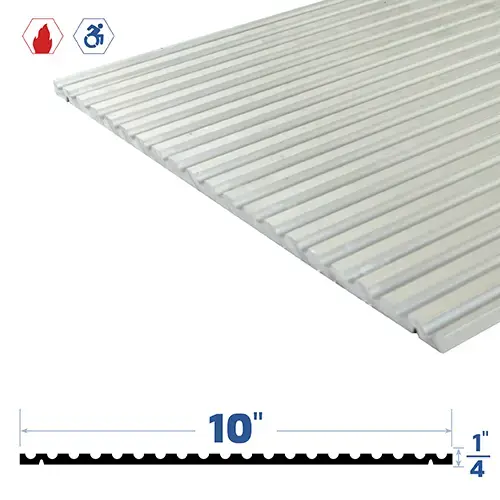 Brixwell 30176MA-RUB-24 24" Adjustable Threshold (10" by 1/4") Mill Aluminum2