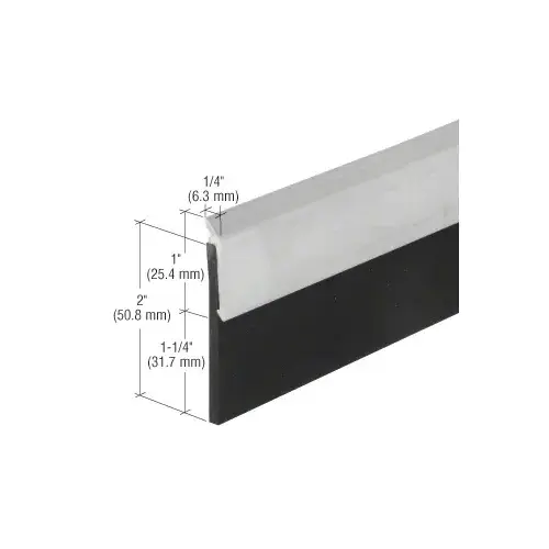CRL 33N2A48 Aluminum Heavy-Duty Door Sweep - 48"