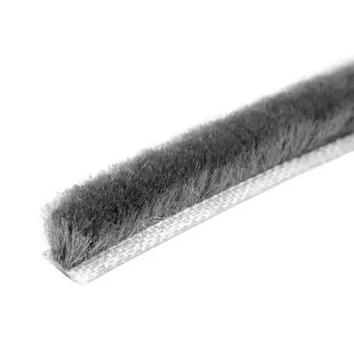 CRL A11635B Storefront Door Pile Weatherstrip - 300' Roll .350 Pile Height; .437 Backing Width Gray