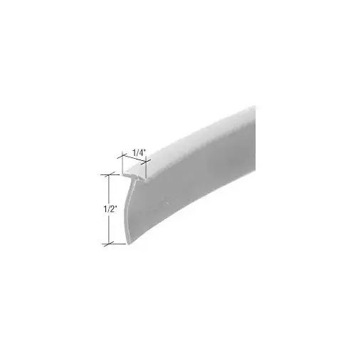 CRL T8680 Gray 1/4" x 1/2" Storm Door Sweep 37" Long