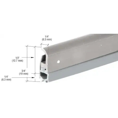 CRL WS167AV196 Aluminum Extruded with Triple Finger Vinyl Weatherseal for 36" x 80" Opening