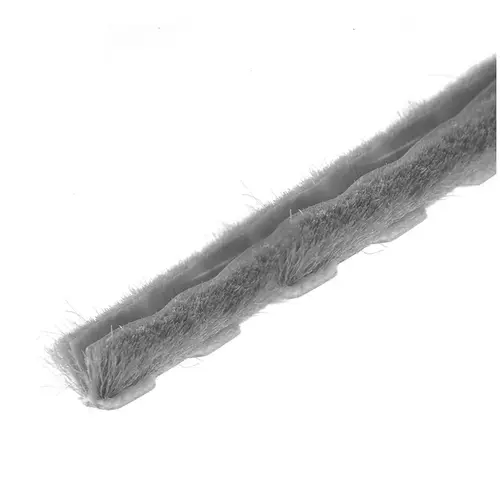 CRL Z78251C-CCP4 Zipper Pile Weatherstrip .187" Backing - .450" Pile Height -  4 inch Sample