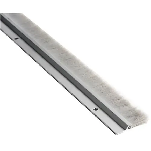 National Guard Products 601A 36IN 36" Nylon Brush Sweep Clear Anodized Aluminum Finish