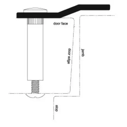 Pemko 3572SP80 80" Offset Security Bar Galvanized Steel Finish