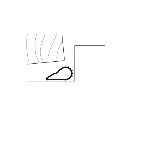 Zero 488S-17-BK Silicone Seal Weatherstripping