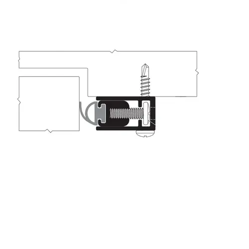 Zero 870AA36 36" Head and Jamb Protection Weatherstripping Clear Anodized Aluminum Finish