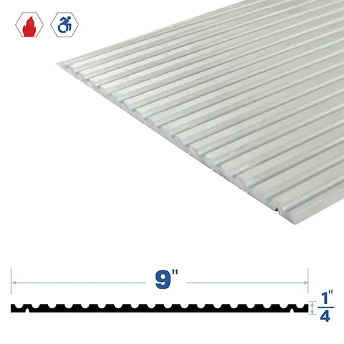 Brixwell 3976MA-PEPX Adjustable Threshold (9" by 1/4") Mill Aluminum