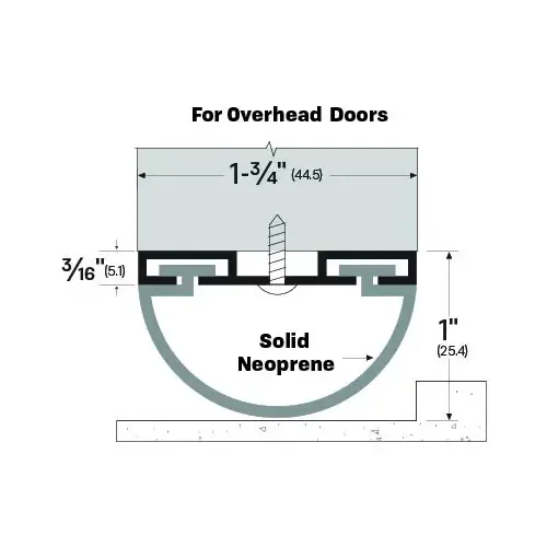 Brixwell 727MA Door Sweep (1-3/14" by 1") Clear Anodized Aluminum