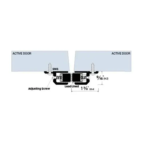 Brixwell 755CA-LL-24 24" Meeting Stile Clear Anodized Aluminum2