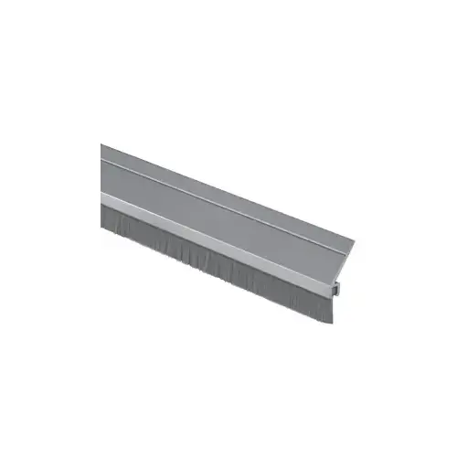 National Guard Products A626A 72IN X 84IN Nylon Brush Perimeter Seal, 72" x 84" x 84", 7/16" Gray Brush, 3/4" Anodized Aluminum