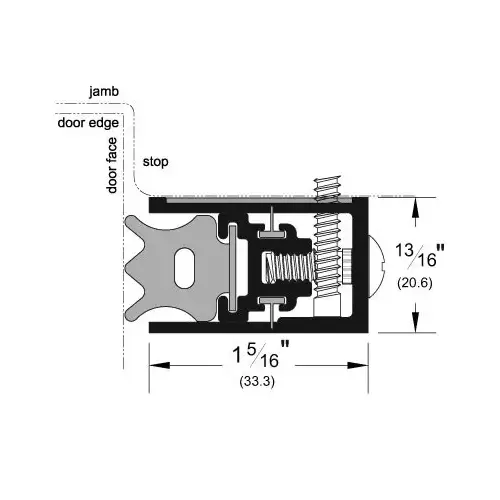 Pemko 350CSR-42X84 Adjustable Jamb Gasketing