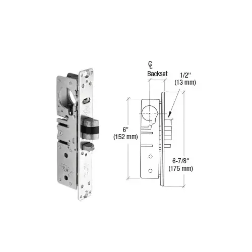 Adams Rite AR45133L 1-1/8" Backset Deadlatch Lock - Left Handed