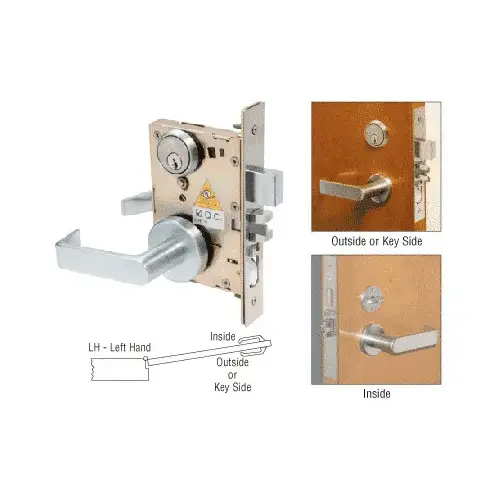 CRL ML9453 Heavy-Duty Mortise Lever Lock Satin Chrome