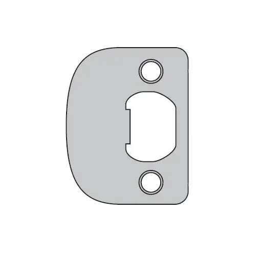 Kwikset 83796-514 Plainlatch and Deadlatch Strike, Iron Black