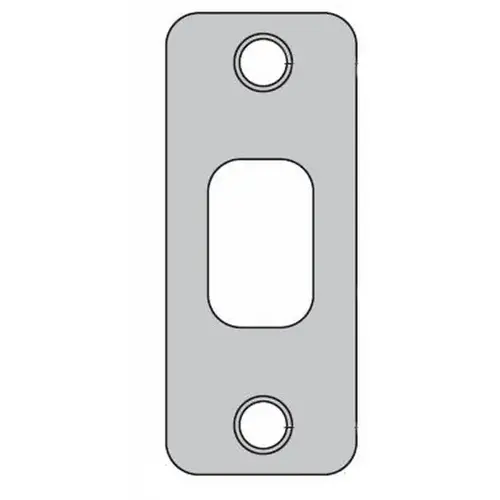 Kwikset 85279-514 1-1/8" x 2-3/4" Radius Corner Deadbolt Strike Iron Black Finish