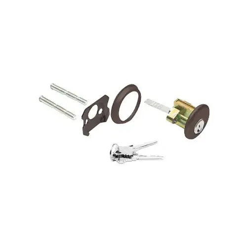 Schlage DL911SCKDDU Dark Bronze Rim Keyed Cylinder 'C' Keyway - Keyed Randomly