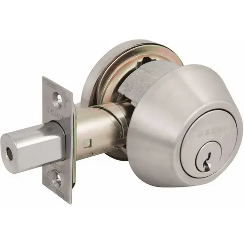 US Lock USX1604S32D 1600 GR2 US32D Single Cylinder Deadbolt SC1 Adjustable Backset Brushed Stainless