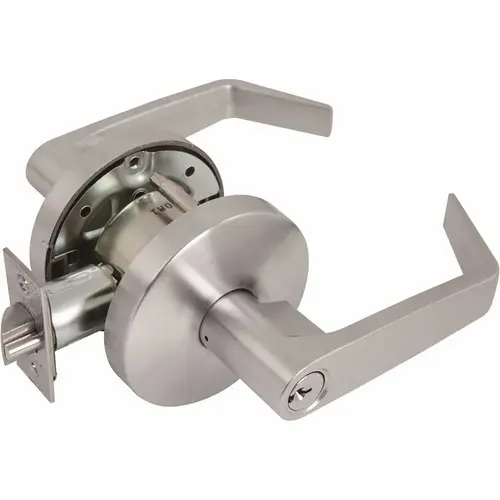 US Lock USX2050D26D 2050 GR2 2-3/8 in. Backset US26D Storeroom Lever SC1 Satin Chrome