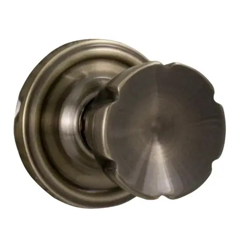 Weslock 00600EAEASL20  Eleganti Passage Lock with Adjustable Latch and Full Lip Strike Antique Brass Finish