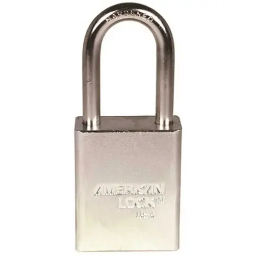 American Lock A5101KA XJ12 5100 Series 1-1/2 in. Solid Steel Padlock Body KAA Triple Satin Chrome