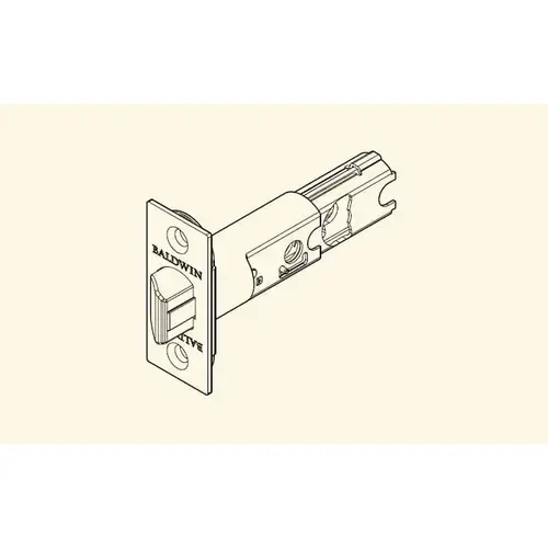 Baldwin Reserve 8BR0310004 UL Square Corner Adjustable Springlatch Satin Nickel Finish
