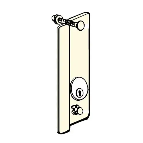 Don Jo GLP-307-SL-RHR Right Hand Reverse Door Guard for Aluminum Entrance Doors for Pull Handle Interference Silver Coated Finish