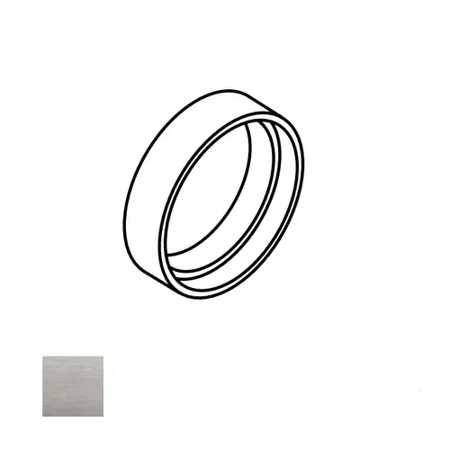 Falcon A08790-001 626 Protective Cylindrical Collar, Satin Chrome