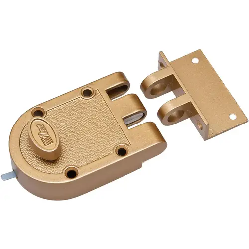 Kaba Ilco 530-53-51 530-53-51 Jimmy Proof Deadbolt Lock 1-Cyl KW Keyway - Satin Bronze