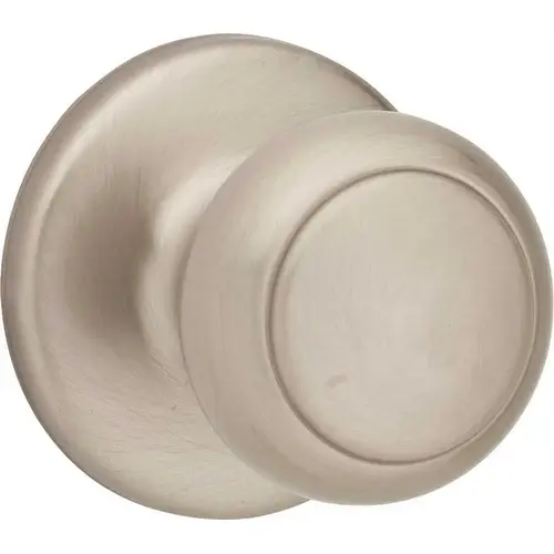 Kwikset 200CV 15 6AL RCS Cove Satin Nickel Passage Hall/Closet Door Knob