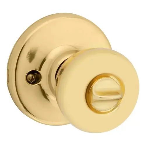 Kwikset 400T 3 SMT 6AL RCS V1 Tylo Keyed Entry Door Knob Featuring SmartKey Security in Polished Brass