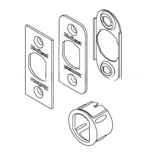 Kwikset 81845-26 6-Way Plainlatch Service Kit, Bright Polished Chrome