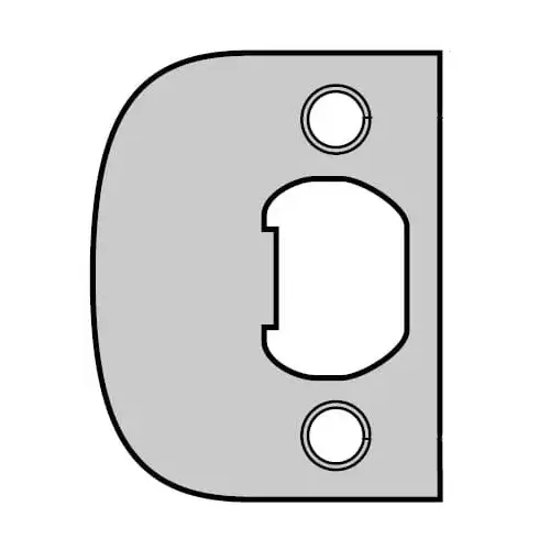 Kwikset 83437-15 Plainlatch and Deadlatch Strike, Satin Nickel
