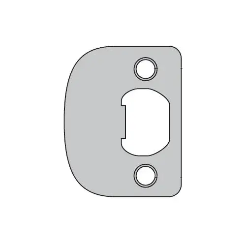 Kwikset 83796-3 Plainlatch and Deadlatch Strike, Bright Polished Brass