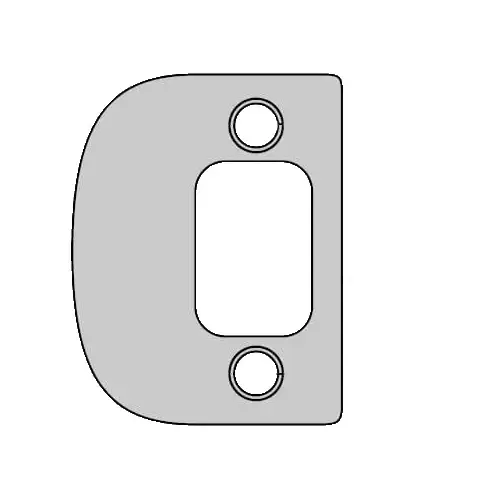 Kwikset 84638-15 Deadbolt Strike, Satin Nickel