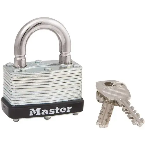 Master Lock 500KABRK 1-3/4 in. Laminated Steel Padlock with Breakaway Shackle Silver