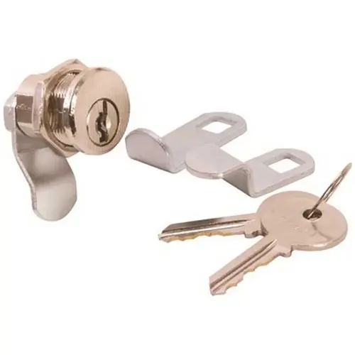 National Brand Alternative 534783 Zinc Alloy Mailbox Lock Brushed Nickel