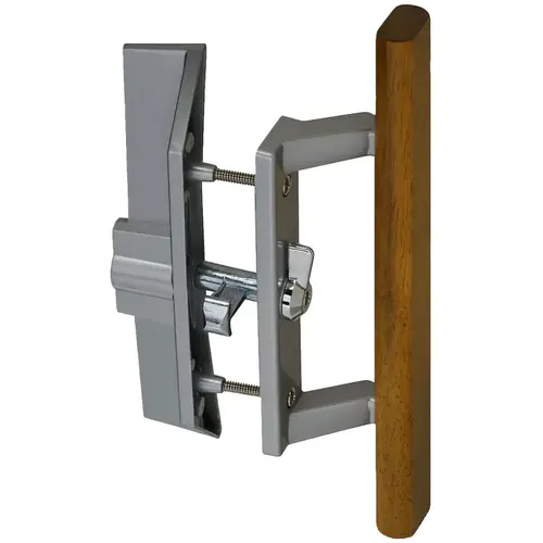 National Hardware N349209 V1363 Patio Door Locking Handle / Latch Set Aluminum Finish