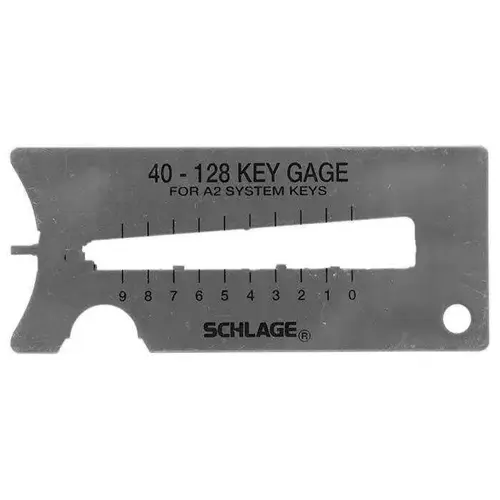 Schlage Commercial 40-128 Key Gauge A2 Systems