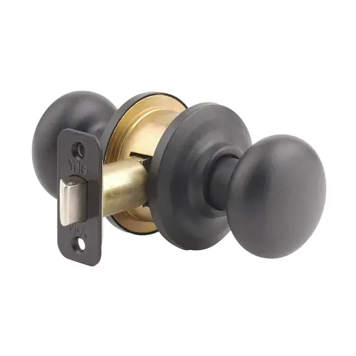 Yale Residential 10CB-SP-SB-01D64-02000 Cambridge Passage Knob, Suede Black