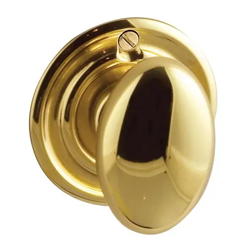 Baldwin 6756003 Estate Turn Piece w/Backplate Polished Brass