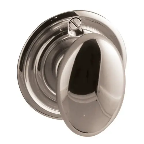 Baldwin 6756055 Estate Turn Piece w/Backplate Polished Nickel