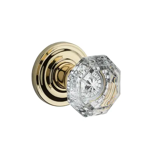 Baldwin HD-CRY-TRR-003 Crystal Reserve Knob Bright Polished Brass