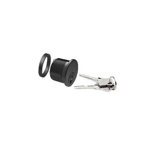 CRL DRA10MBL Matte Black Mortise Keyed Alike Cylinder
